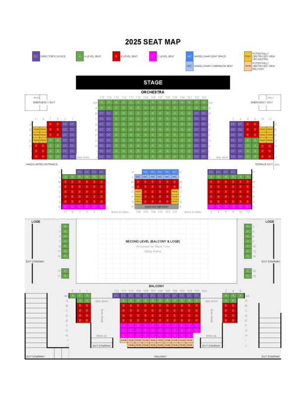 Seating and Accessibility The Cape Playhouse